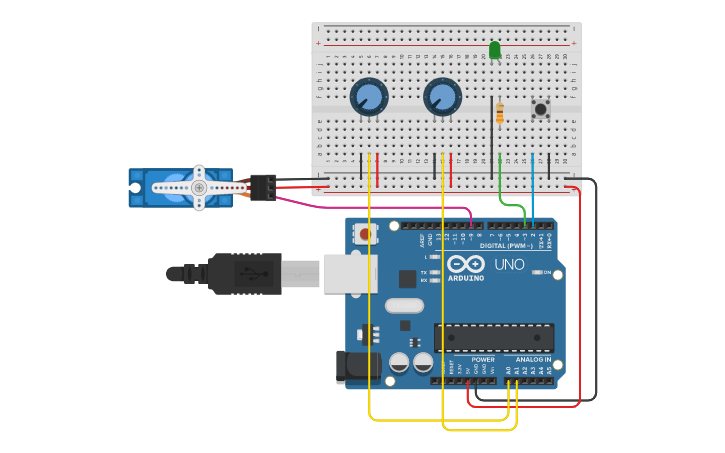 Circuit design MATLAB App Designer Arduino IDE - Tinkercad