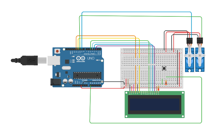 Circuit design Biometria - Tinkercad