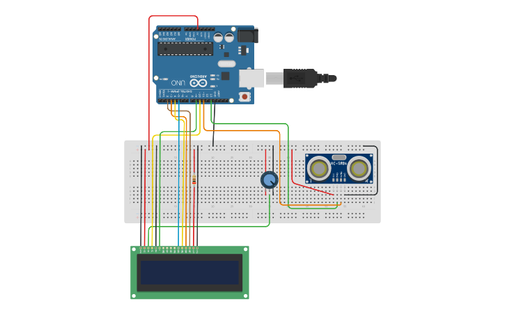 Circuit design Measure a distance with the HC-SR04 ultrasonic sensor ...