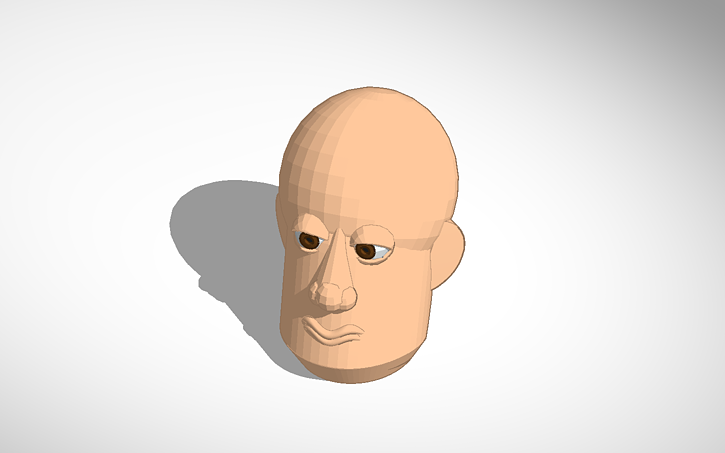 Создай голова. Инопланетянин в Тинкеркад. 3d модель головы скибиди туалета для Тинкеркада.