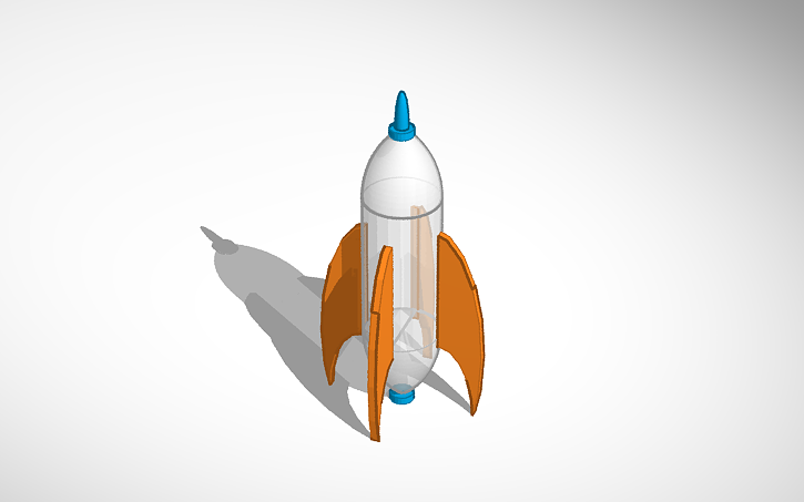 3D design Bottle Rocket - Tinkercad