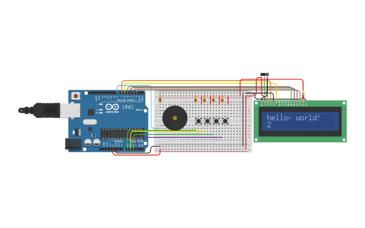 Circuit design Reloj Digital | Tinkercad