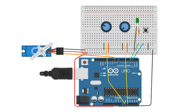 Circuit design MATLAB App Designer Arduino Code - Tinkercad