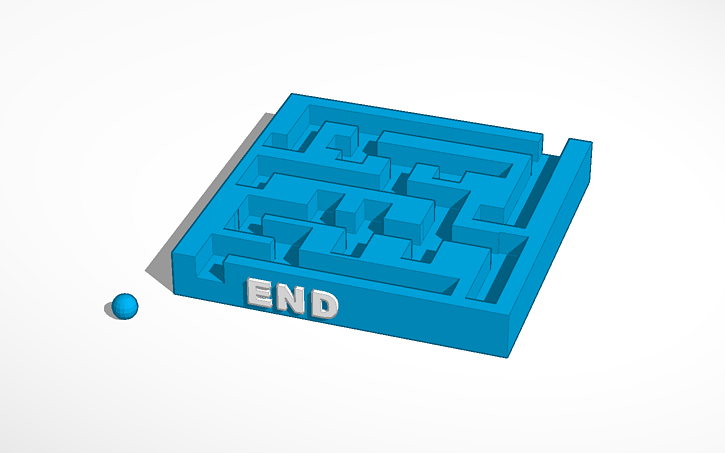 3D design Maze Project - Tinkercad