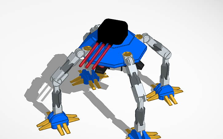 3D design War combat robot - Tinkercad