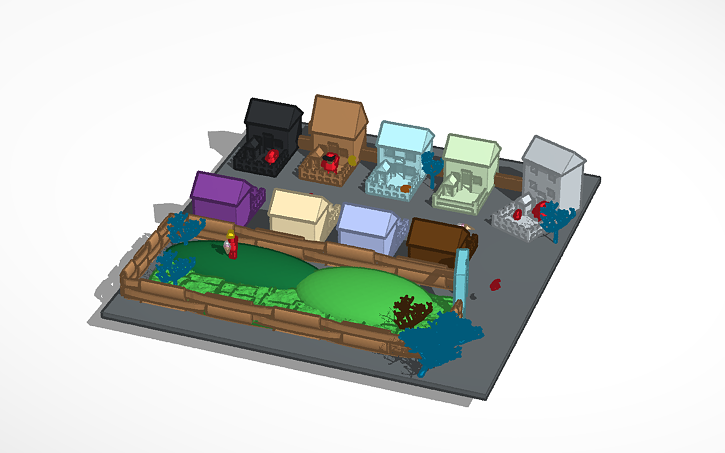 3D design my town | Tinkercad
