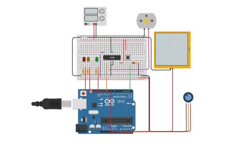 Circuit design Light Switch - Tinkercad