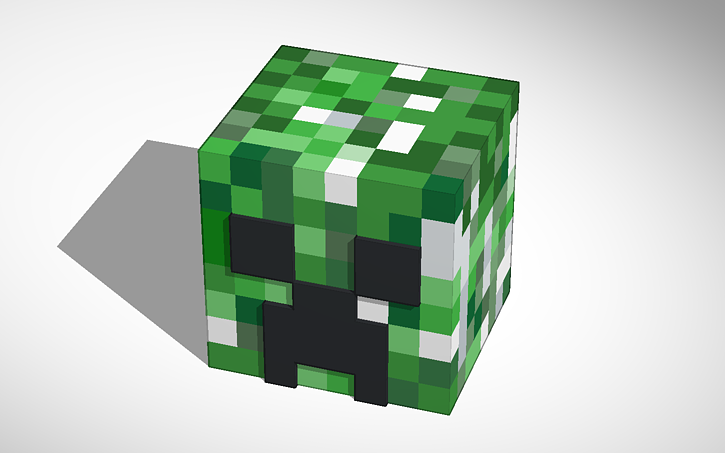 Awesome Creeper Head Tinkercad