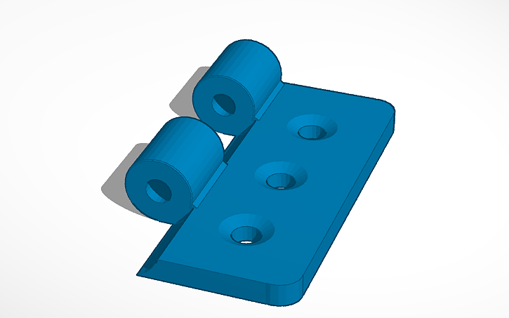 3d Design Simple Hinge Tinkercad