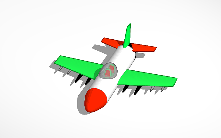3D design Jet from HLModTech's Tutorial. Seats are copies. - Tinkercad