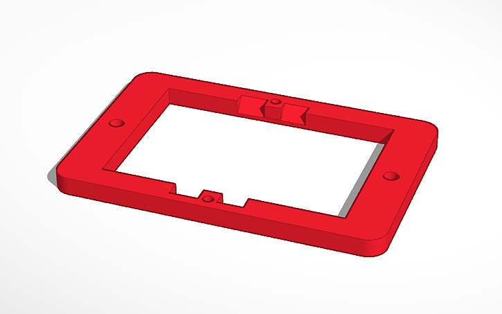 3D design AC82E /AW82E RF Remote Adapter Plate - Tinkercad