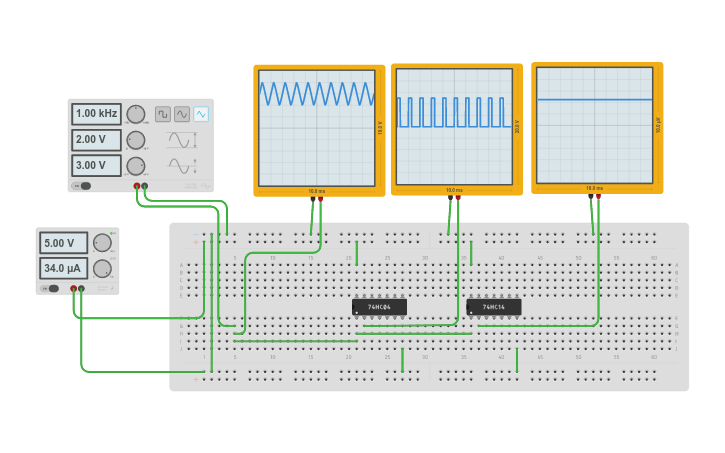 Circuit design noise rejection - Tinkercad