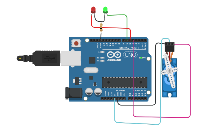 Circuit design Copy of sensor ultra sonido | Tinkercad