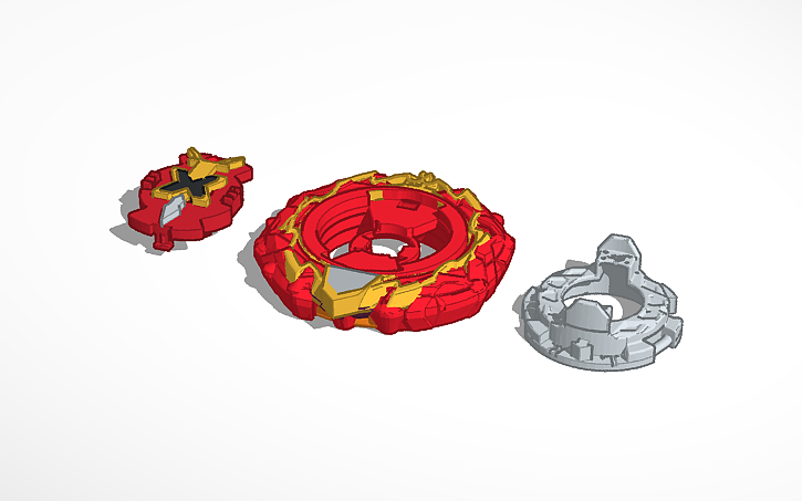 3d Design Beyblade Burst Sparking New Xcaluis - Tinkercad