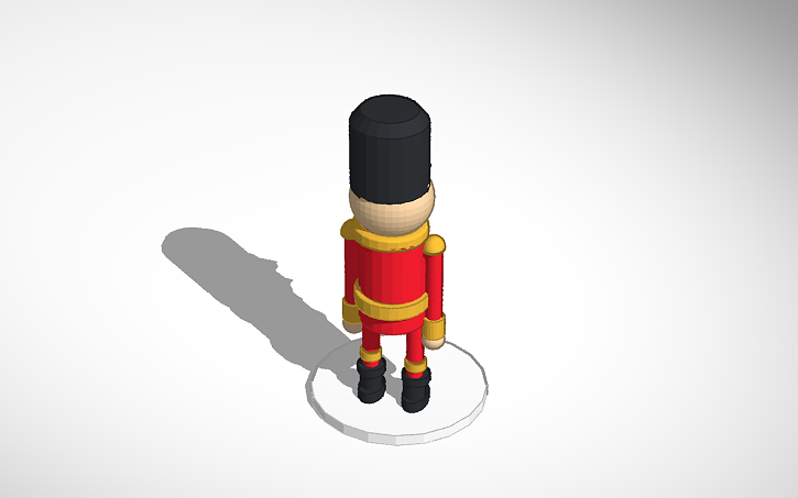 3D design Nutcracker Ornament - Tinkercad