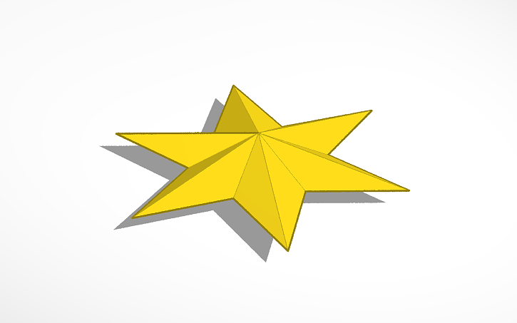 3D design star - stern 6-3 - Tinkercad