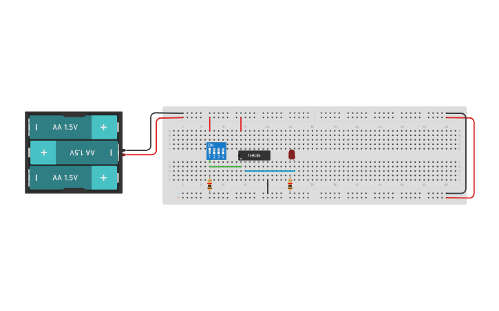 Circuit design INVERSOR | Tinkercad