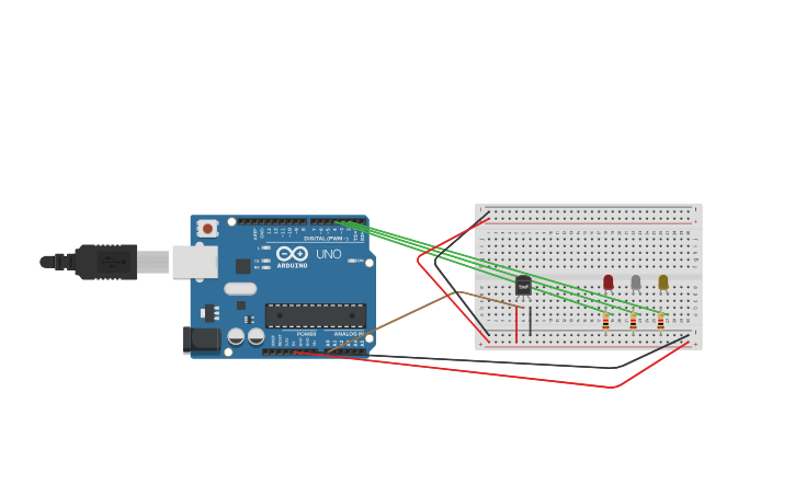 Circuit design Fever level check (multiple led) using Temperature ...
