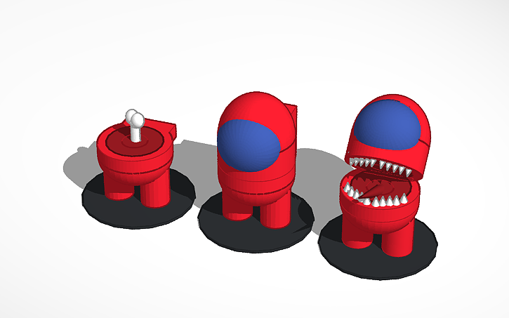 3d Design Crewmate Among Us Stand Tinkercad