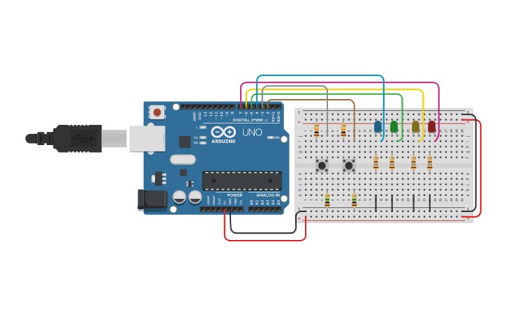 Circuit design Char araignee | Tinkercad