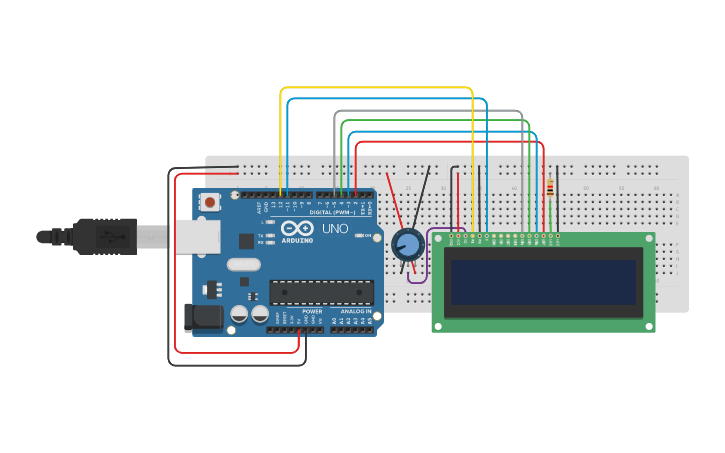 Circuit design I love Arduino | Tinkercad