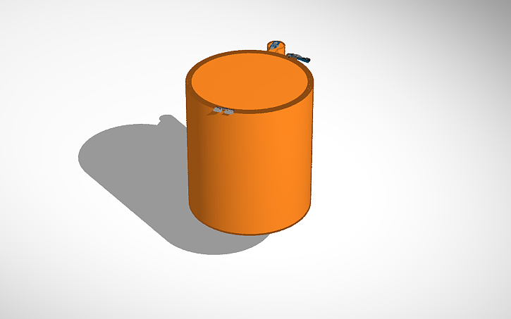 3D design Smart Dustbin with arduino - Tinkercad