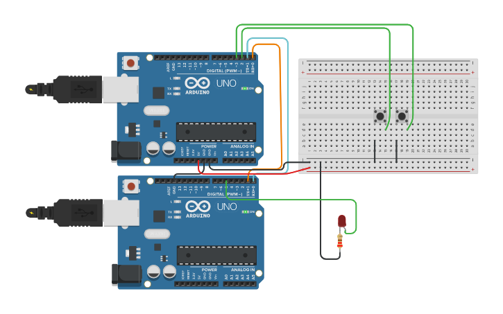Circuit design Comunicacion UART-21 - Tinkercad
