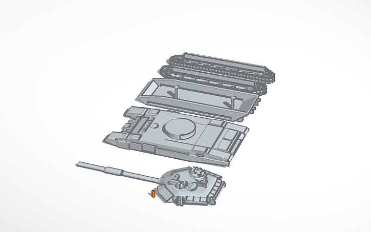 3D design tank - Tinkercad