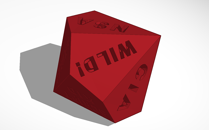 3D design Attribution Dice - +25% | Tinkercad