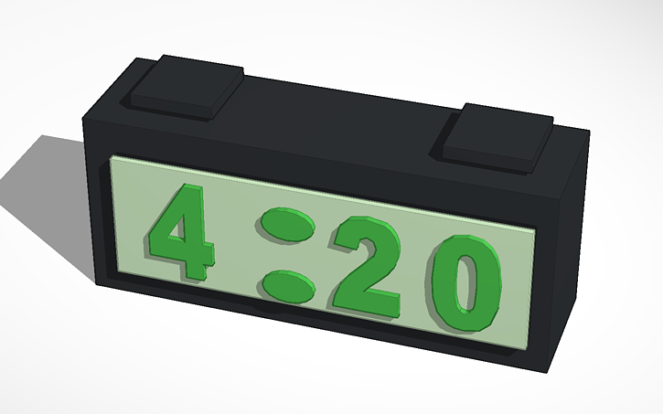 3D design Clock - Tinkercad