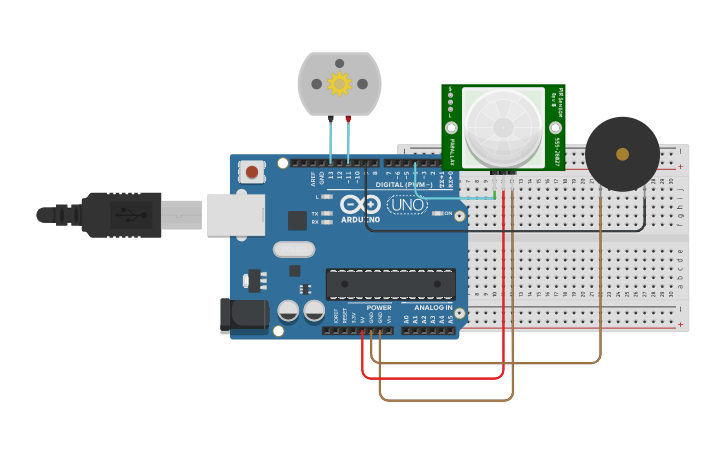 Circuit design Arduino - Tinkercad