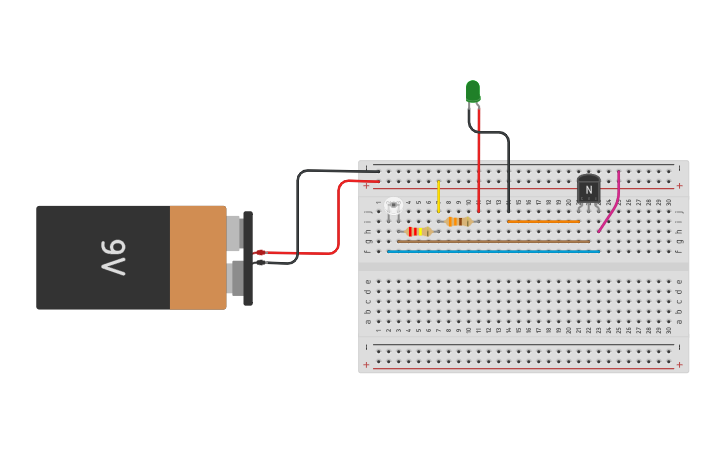 Circuit design Lights | Tinkercad