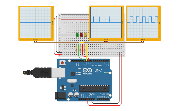 Circuit design LED fade | Tinkercad
