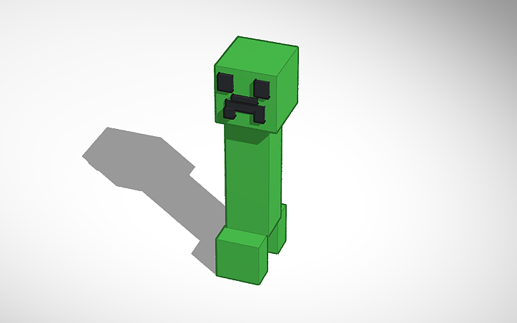 3D design Minecraft Creeper | Tinkercad