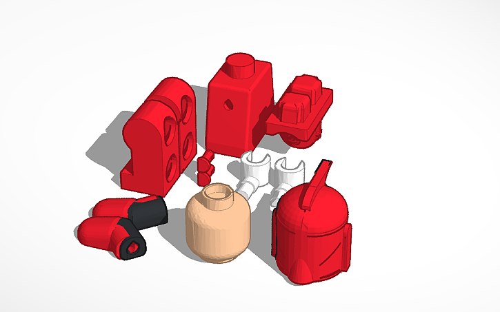 3D design Lego trooper - Tinkercad