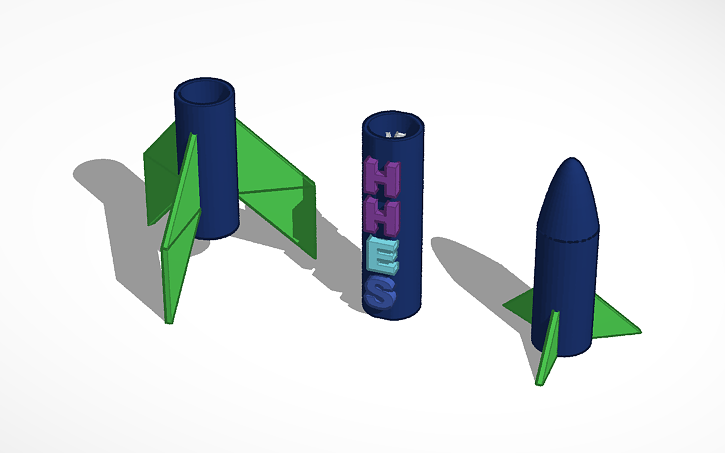 3D design Rocket - Tinkercad