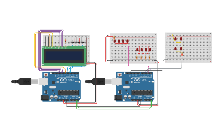 Circuit design nuevo con I2C - Tinkercad