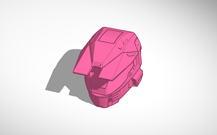 3D design Master Chief CE helmet - Tinkercad