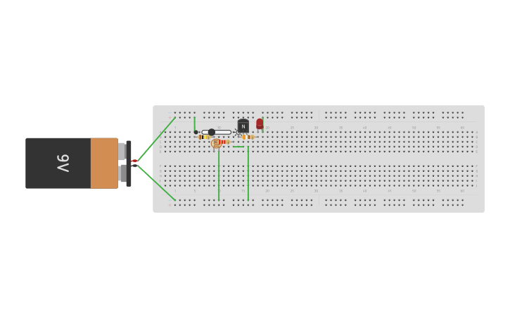 Circuit design Detector de luz - Tinkercad