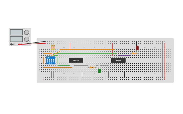 Circuit design PROBLEMA 1 | Tinkercad