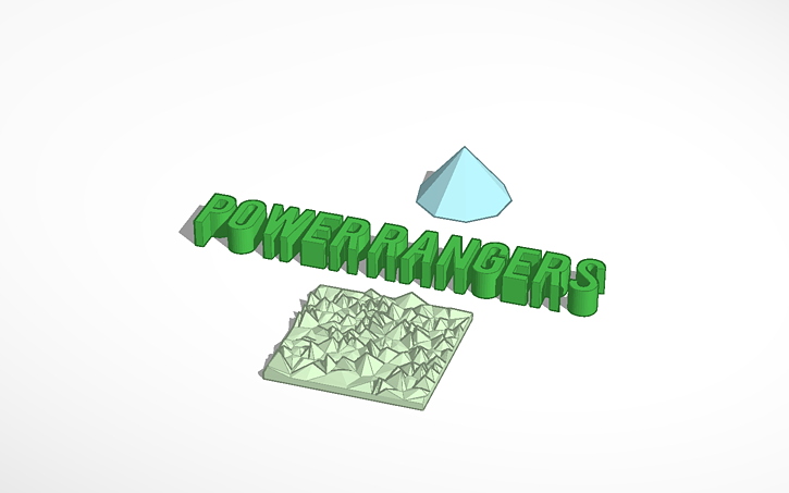 3D design Power rangers thingy | Tinkercad