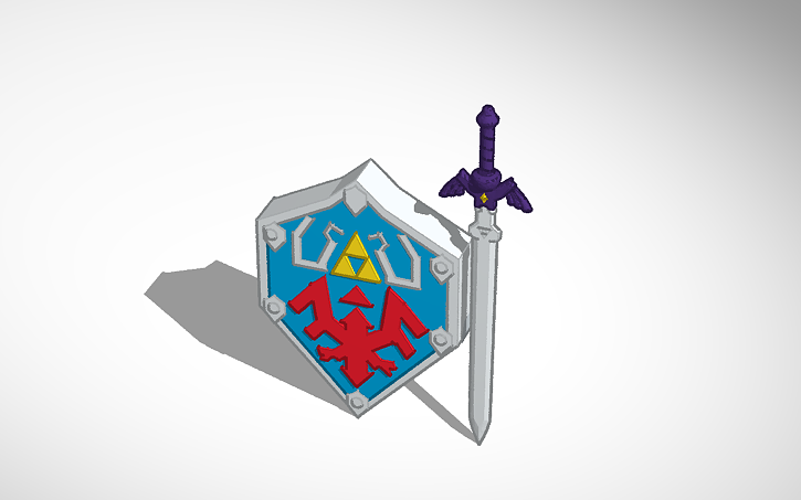 3D design Master Sword and Hylian Shield | Tinkercad