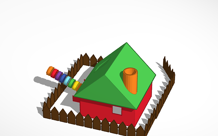 3D design Космический дом | Tinkercad