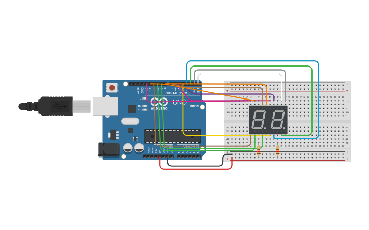 Circuit design Contador de 0-99 - Tinkercad