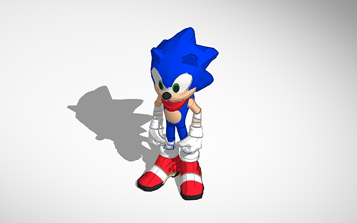 3D design Sonic the hedgehog V2 - Tinkercad