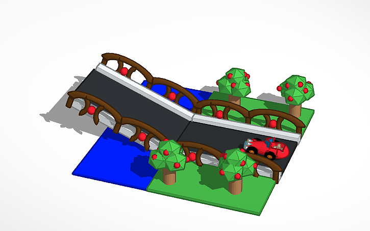 3D design типо мост | Tinkercad
