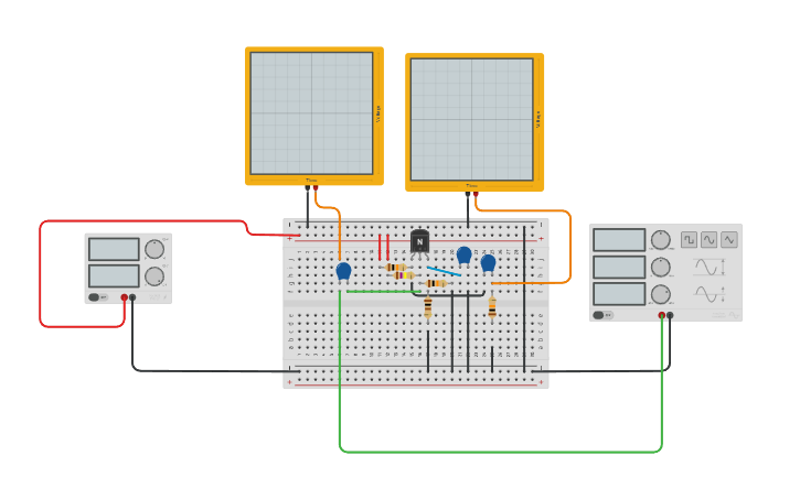 Circuit design Audio Amplifier - Tinkercad