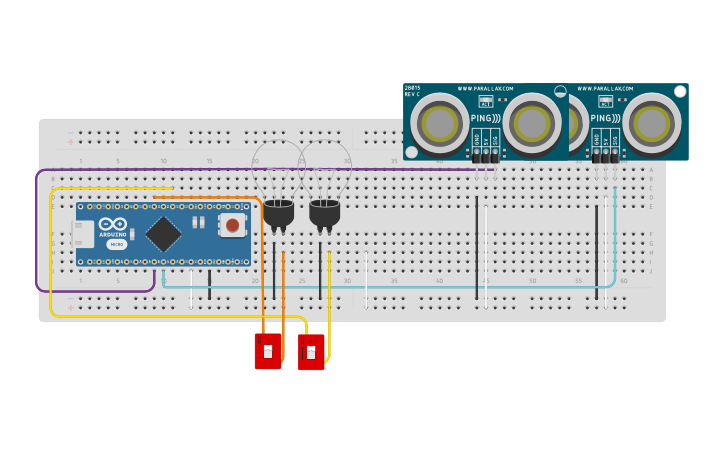 Circuit design Acendendo Lampada com Sensor de Distancia Ultrasonica ...