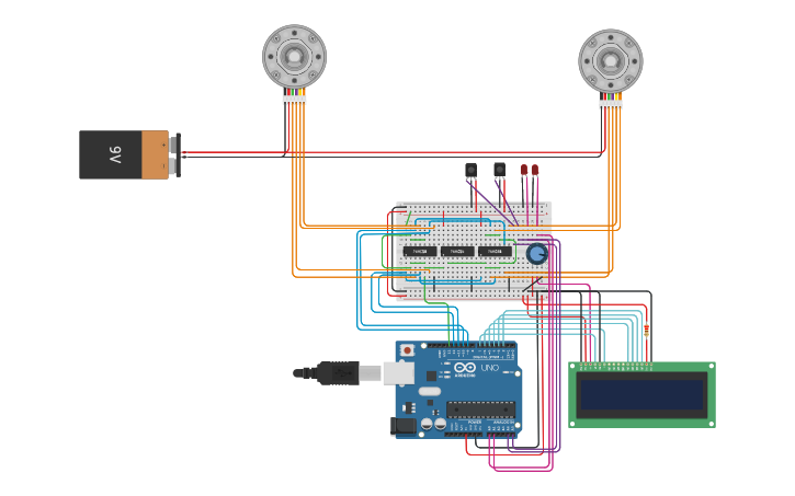 Circuit design Vending machine - Tinkercad