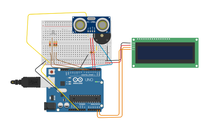 Circuit design arduino_lcd_I2C - Tinkercad